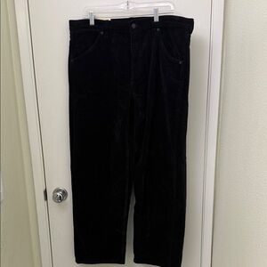NWT Banana Republic Black High Rise Straight Fit Corduroy Pants Size 32